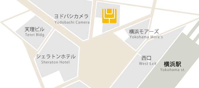 「スタジオヨギー 横浜 地図」の画像検索結果