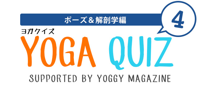 ヨガクイズ YOGA QUIZ 〜ポーズ＆解剖学編〜 Supported by yoggy magazine